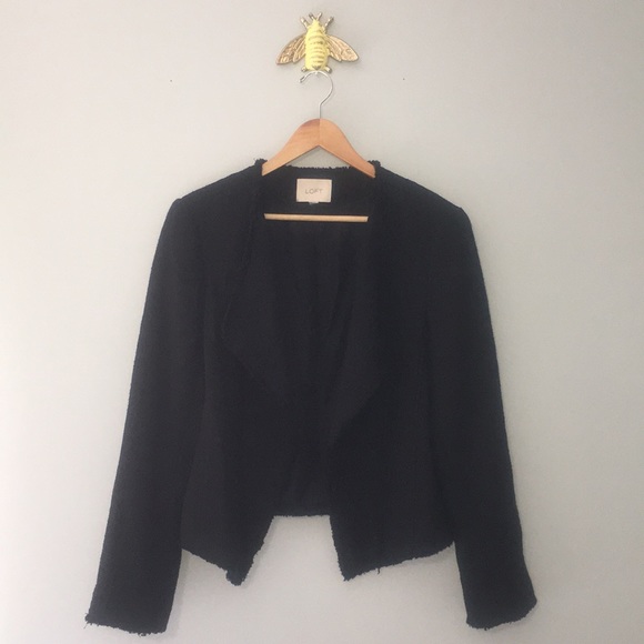 LOFT Jackets & Blazers - Ann Taylor LOFT Asymmetrical Tweed Blazer